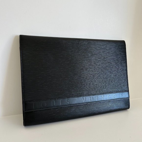 LV Extra Large Epi Clutch Document - Picture 3 of 8